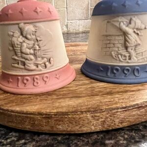 Goebel White Christmas Bell Series